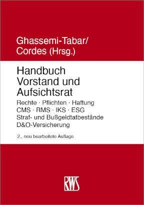 Cover: 9783814590462 | Handbuch Vorstand und Aufsichtsrat | Nima Ghassemi-Tabar (u. a.) | LII