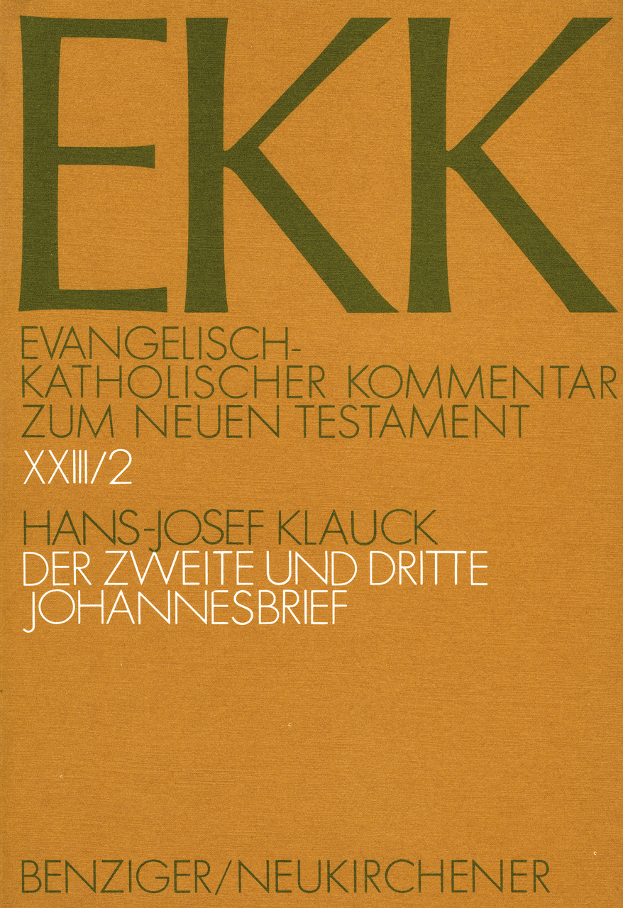 Cover: 9783545231238 | Der zweite und dritte Johannesbrief. Tl.2 | EKK XXIII/2 | Klauck