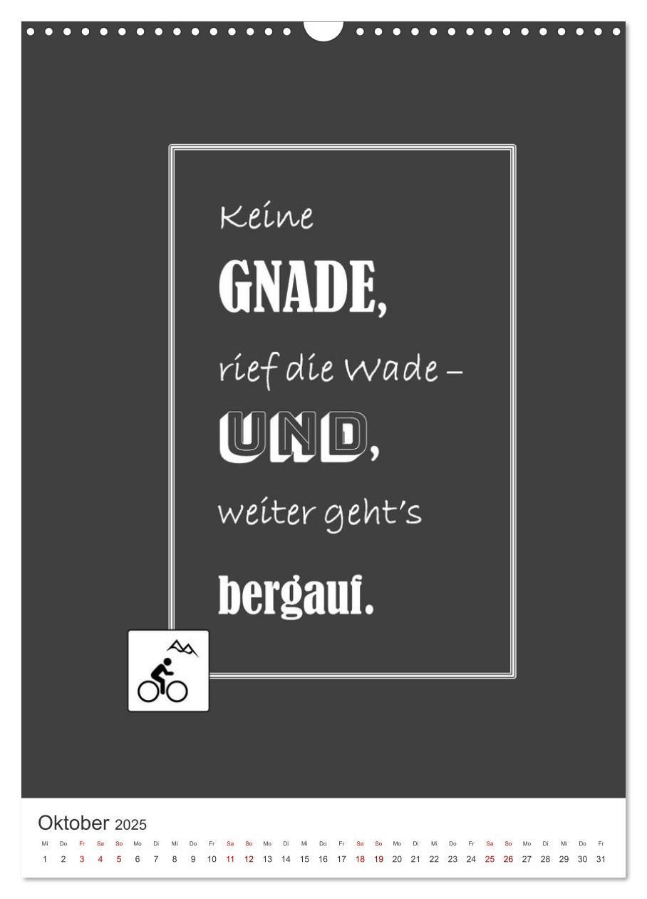 Bild: 9783435916498 | Markante, freche Sprüche rund ums Radfahren (Wandkalender 2025 DIN...