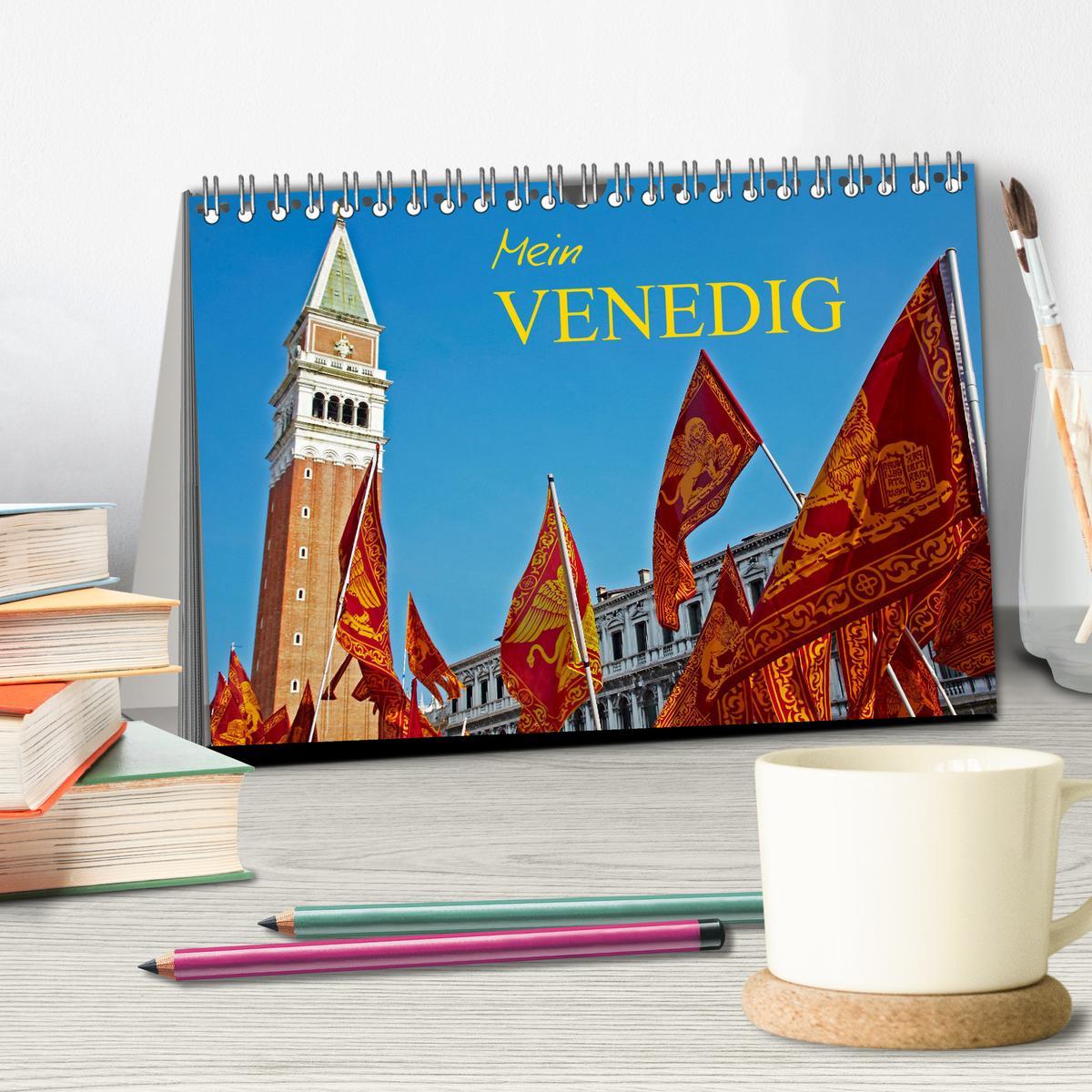 Bild: 9783383821981 | Mein VENEDIG (Tischkalender 2025 DIN A5 quer), CALVENDO Monatskalender