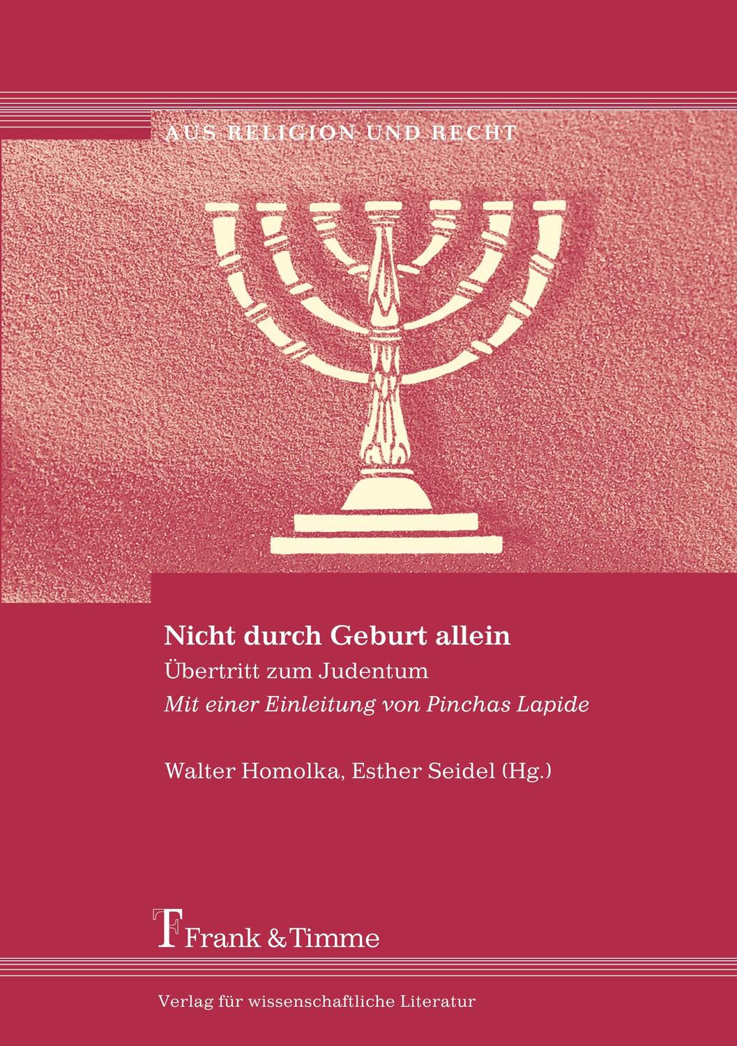 Cover: 9783865960795 | Nicht durch Geburt allein | Walter Homolka (u. a.) | Taschenbuch