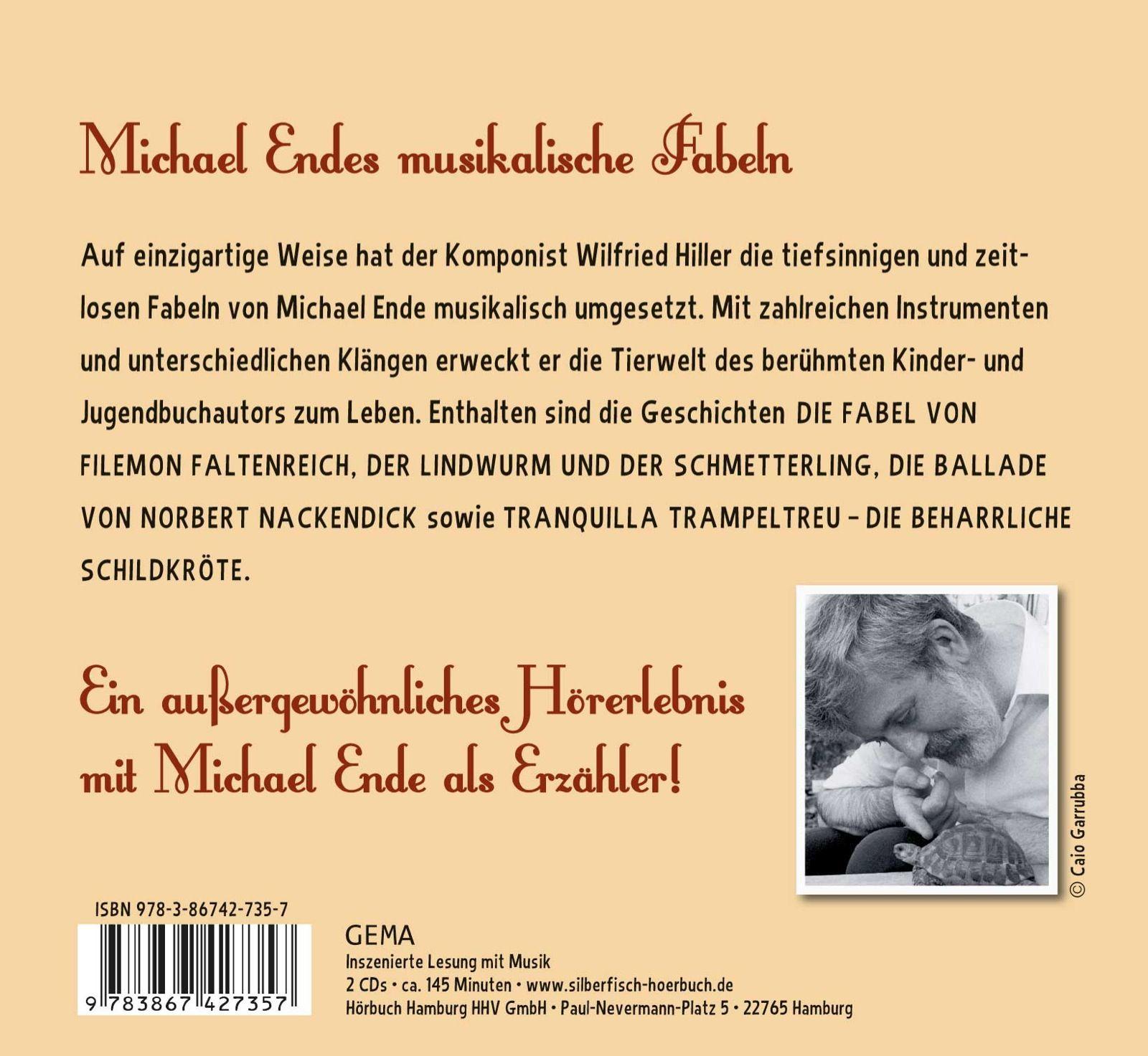 Rückseite: 9783867427357 | Die musikalischen Fabeln | Michael Ende | Audio-CD | 2 Audio-CDs