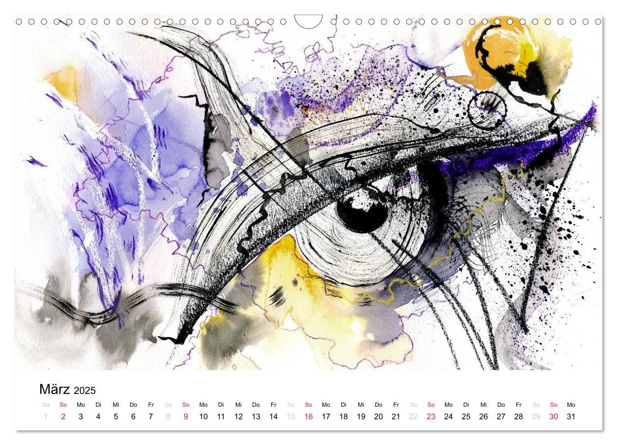 Bild: 9783435624836 | Abstrakte Aquarelle (Wandkalender 2025 DIN A3 quer), CALVENDO...