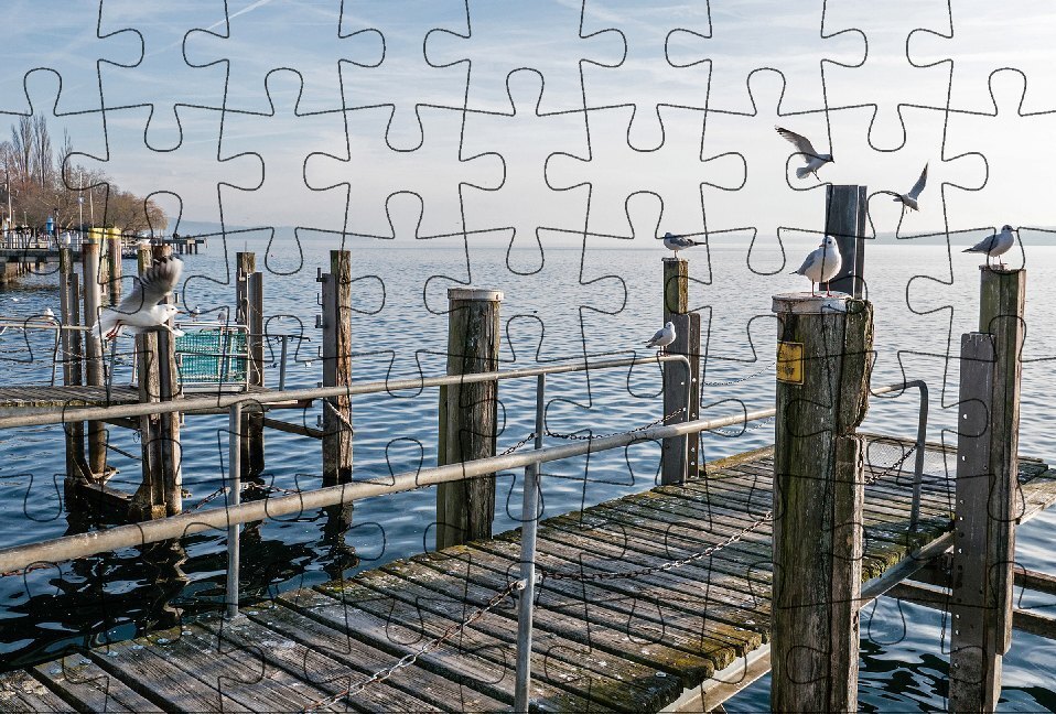 Cover: 4260220581673 | Puzzle-Postkarte Bodensee 1 | 2019 | Gmeiner-Verlag