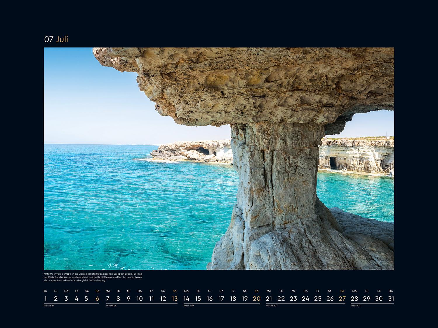 Bild: 9783965913394 | Farben der Erde Europa - KUNTH Wandkalender 2025 | Kalender | 14 S.