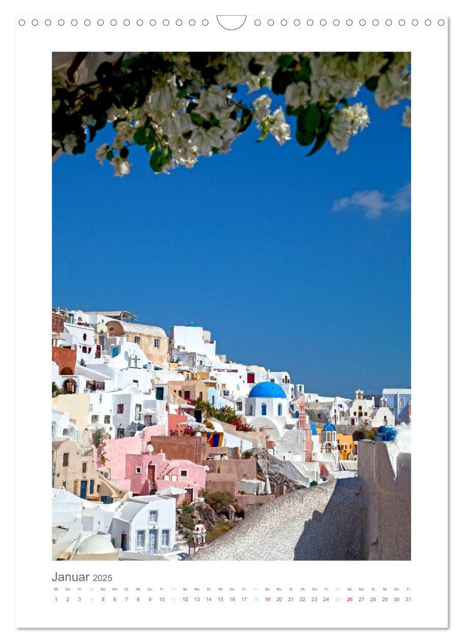 Bild: 9783457052594 | SANTORINI - INSEL DES LICHTS (Wandkalender 2025 DIN A3 hoch),...