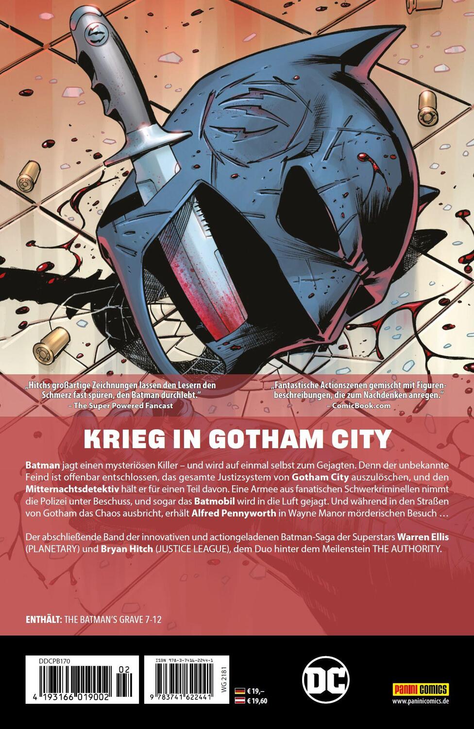 Rückseite: 9783741622441 | Batman: Batmans Grab | Bd. 2 (von 2) | Warren Ellis (u. a.) | Buch