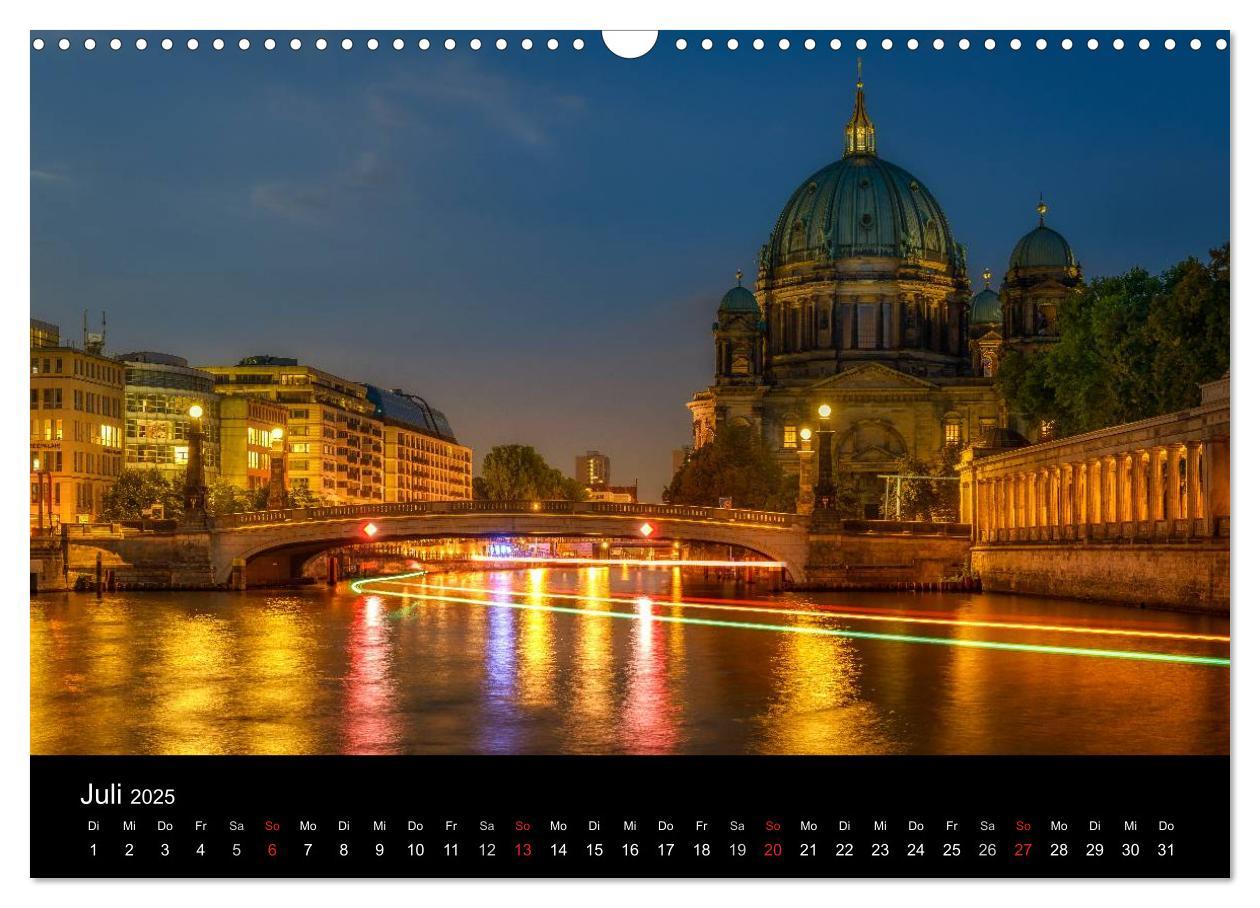 Bild: 9783435636389 | Berlin City bei Nacht (Wandkalender 2025 DIN A3 quer), CALVENDO...