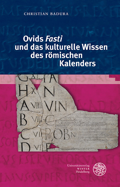 Cover: 9783825348533 | Ovids 'Fasti' und das kulturelle Wissen des römischen Kalenders | Buch