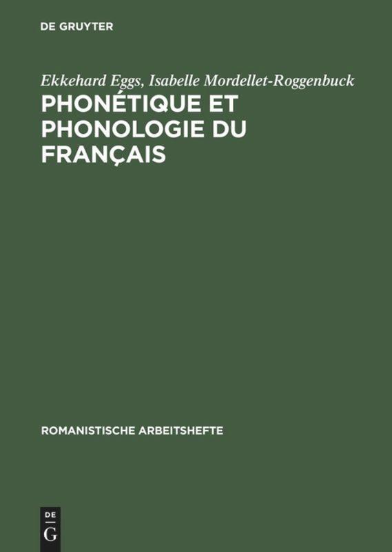 Cover: 9783484540347 | Phonétique et phonologie du français | Théorie et pratique | Buch