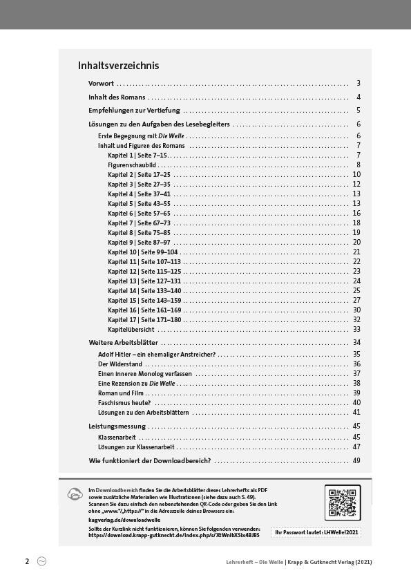 Bild: 9783946482680 | Die Welle - Morton Rhue - Lehrerheft | Morton Rhue | Broschüre | 48 S.