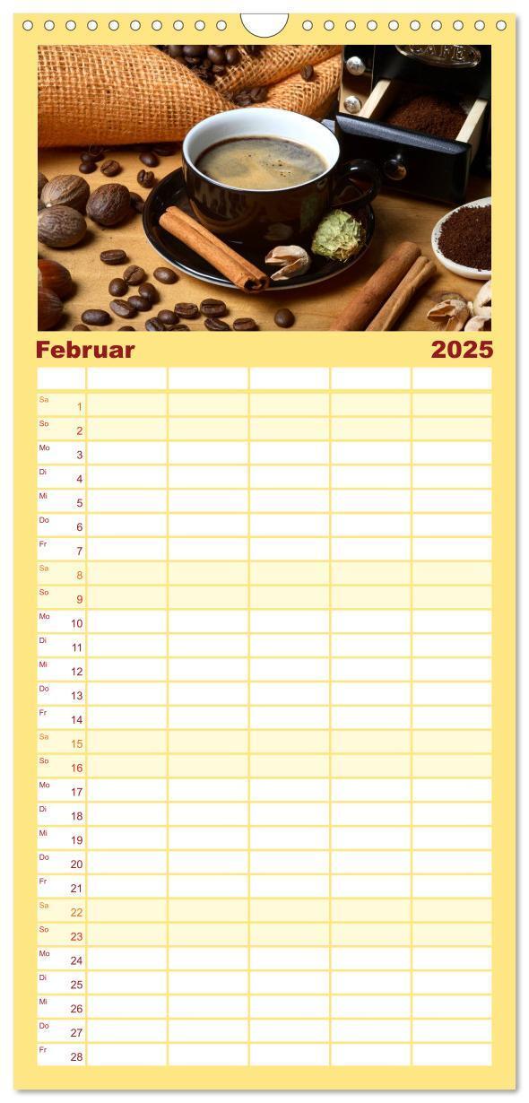 Bild: 9783457126325 | Familienplaner 2025 - KAFFEE 2025 mit 5 Spalten (Wandkalender, 21 x...