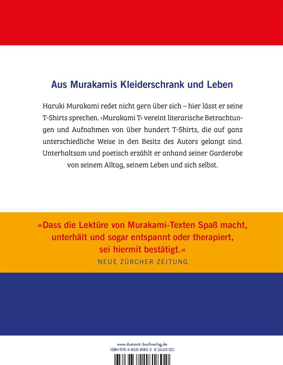 Rückseite: 9783832181802 | Murakami T | Gesammelte T-Shirts | Haruki Murakami | Buch | Deutsch