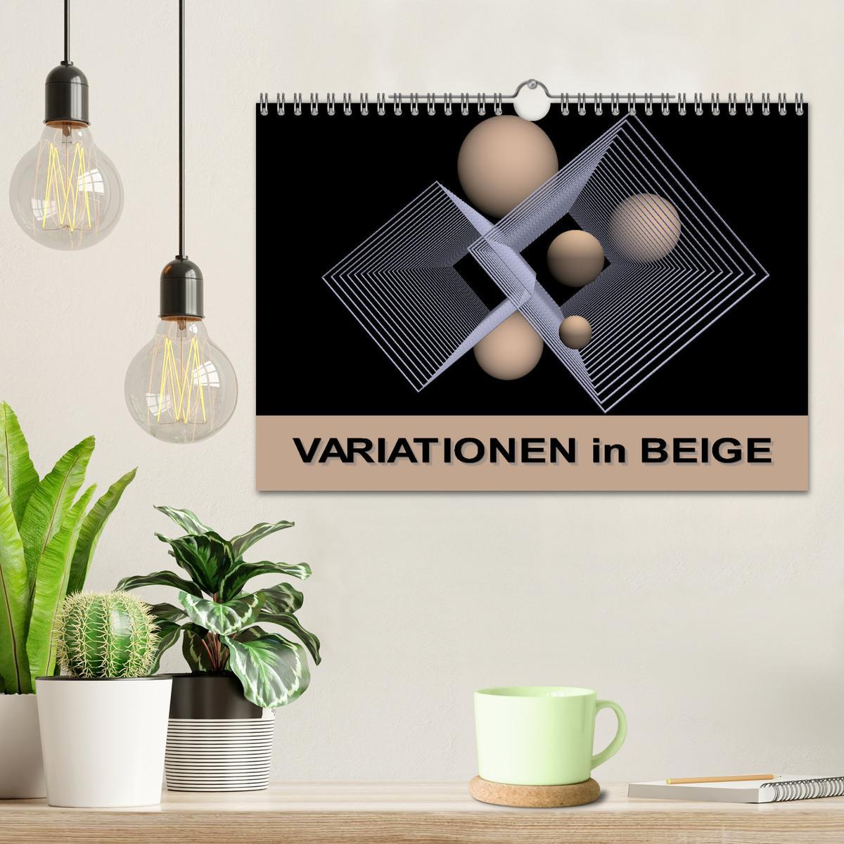 Bild: 9783435033782 | VARIATIONEN in BEIGE (Wandkalender 2025 DIN A4 quer), CALVENDO...