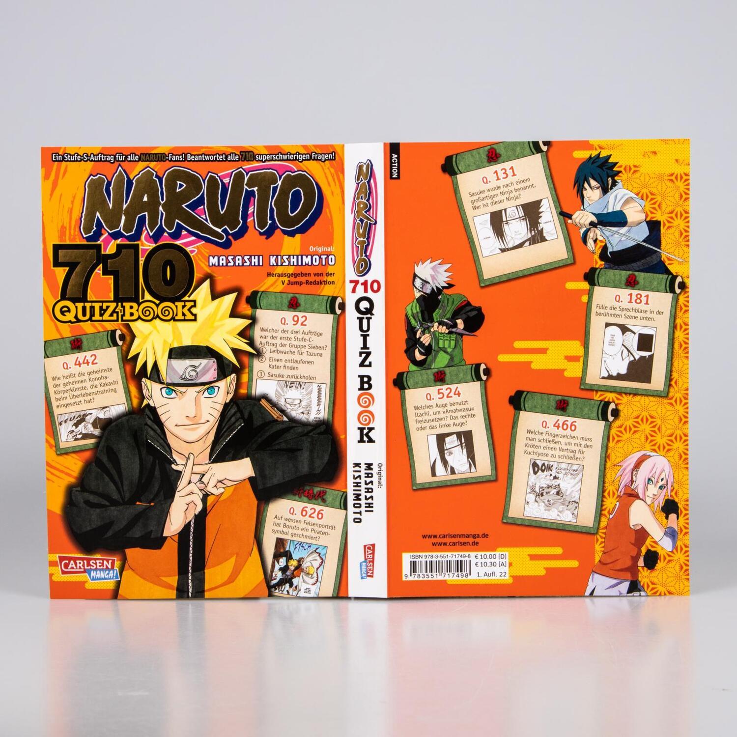 Bild: 9783551717498 | Naruto Quiz Book | Masashi Kishimoto | Taschenbuch | 224 S. | Deutsch