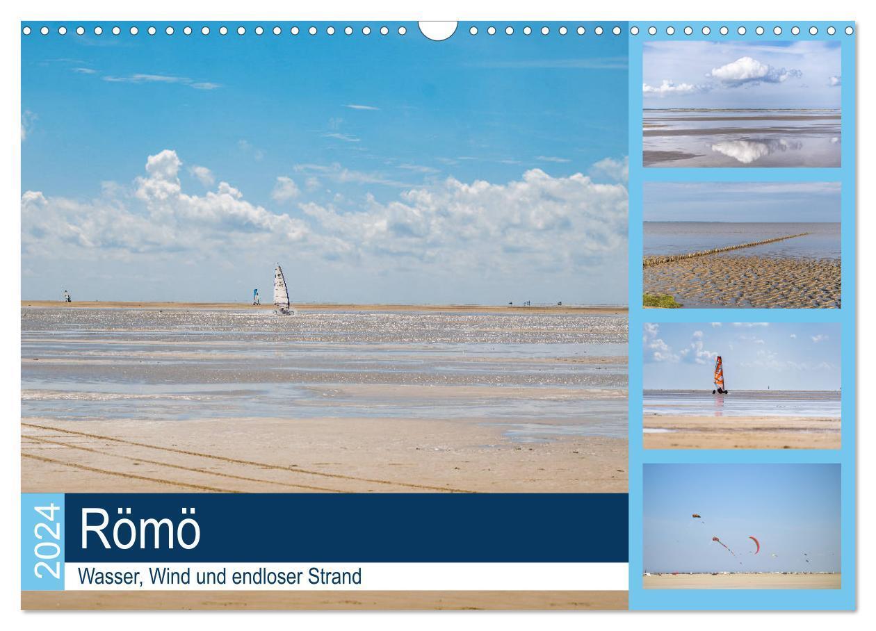 Cover: 9783675452329 | Römö - Wasser, Wind und endloser Strand (Wandkalender 2024 DIN A3...