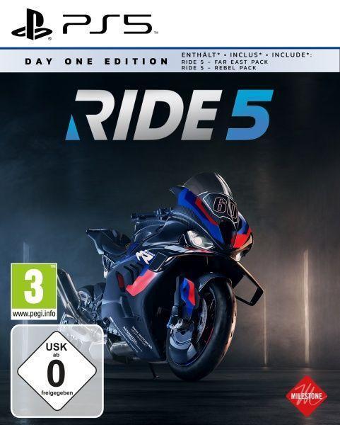 Cover: 8057168507188 | RIDE 5 Day One Edition (PlayStation PS5) | Milestone | DVD-ROM | 2023