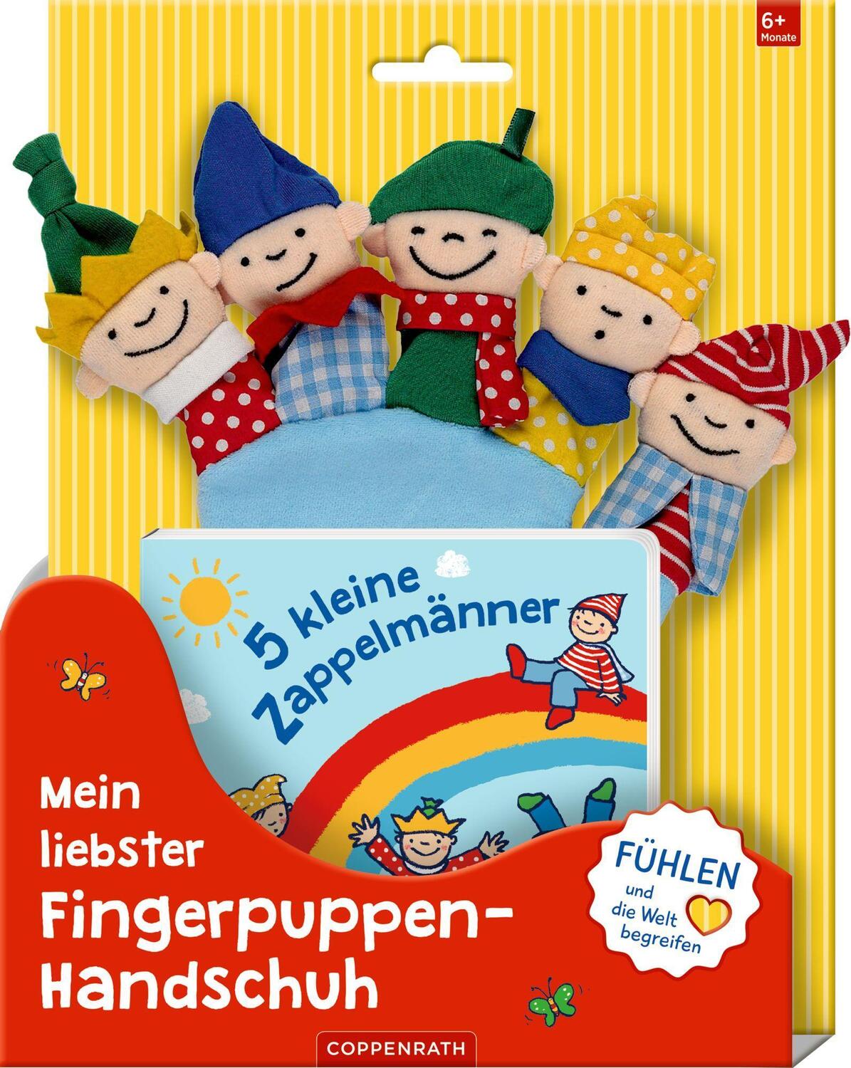 Cover: 4050003954165 | 5 kleine Zappelmänner | Mein liebster Fingerpuppen-Handschuh | Buch