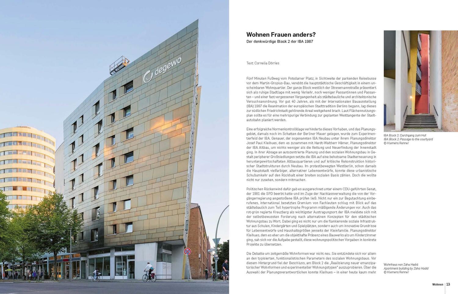 Bild: 9783037682999 | Building Berlin, Vol. 13 | Architektenkammer Berlin | Taschenbuch