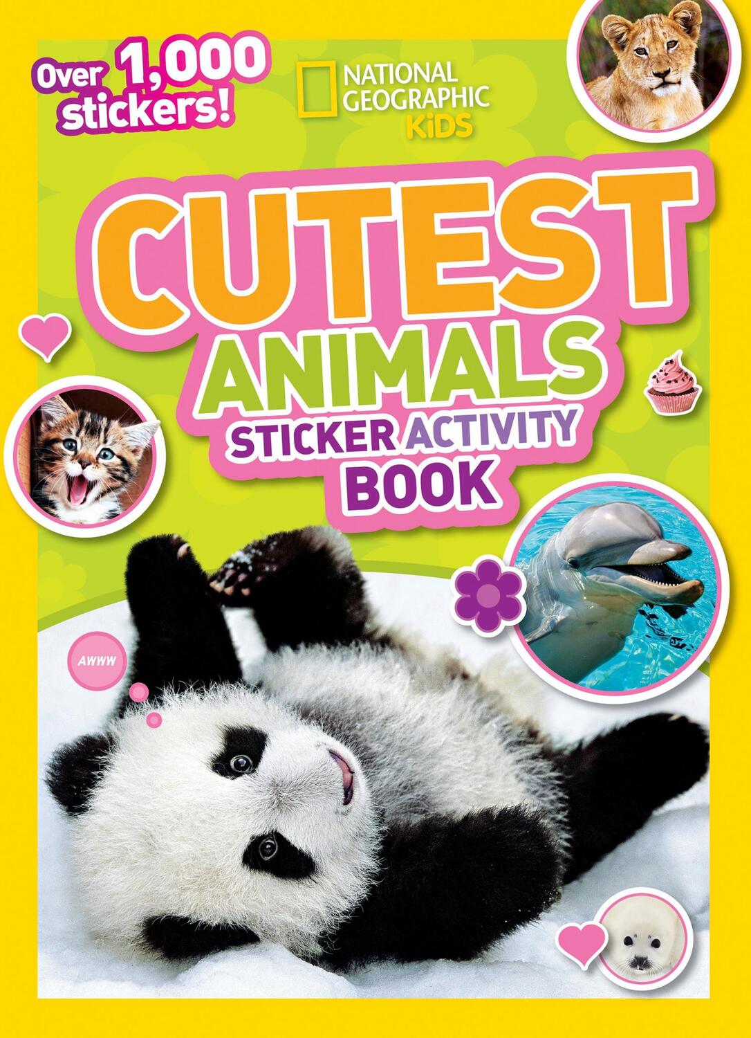 Cover: 9781426338090 | Cutest Animals Sticker Activity Book | Over 1,000 Stickers! | Kids