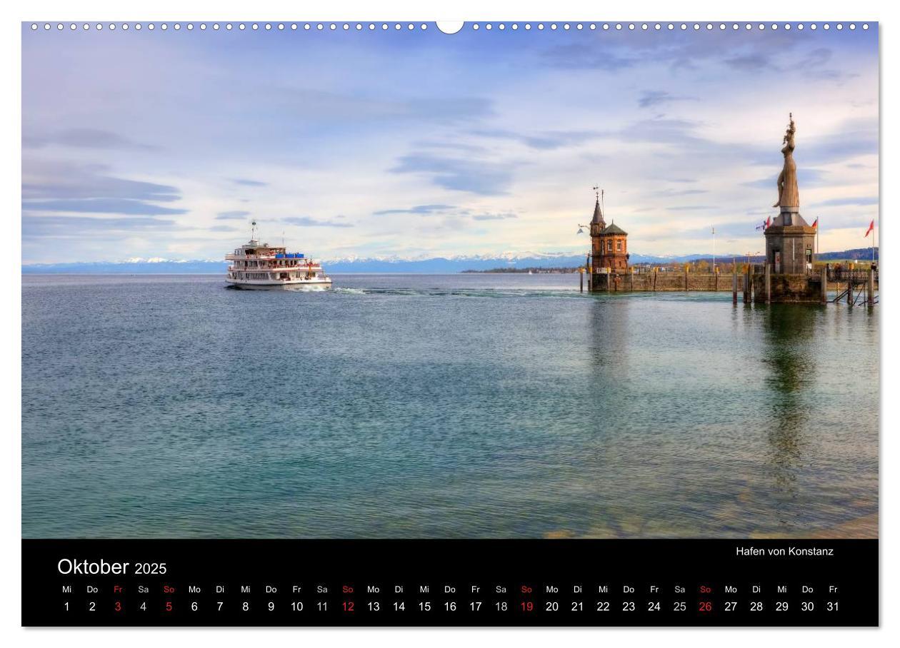 Bild: 9783435814275 | Bodensee (hochwertiger Premium Wandkalender 2025 DIN A2 quer),...