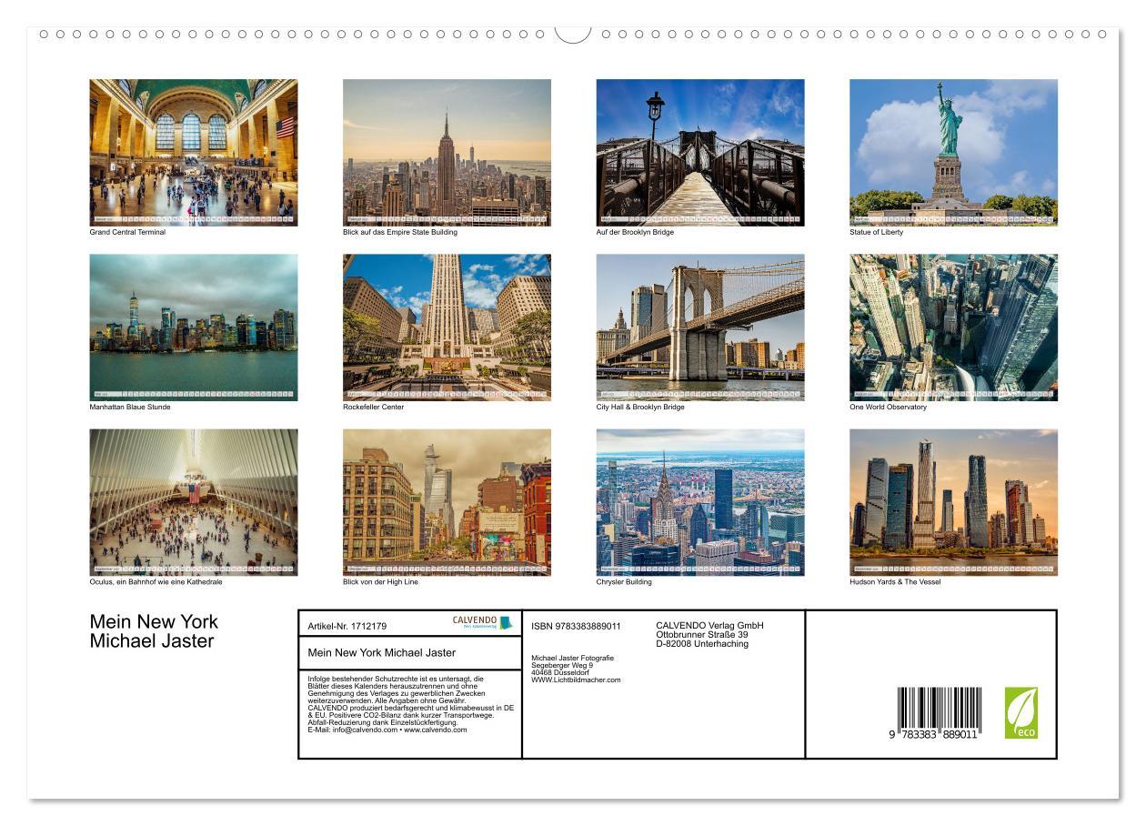 Bild: 9783383889011 | Mein New York Michael Jaster (hochwertiger Premium Wandkalender...