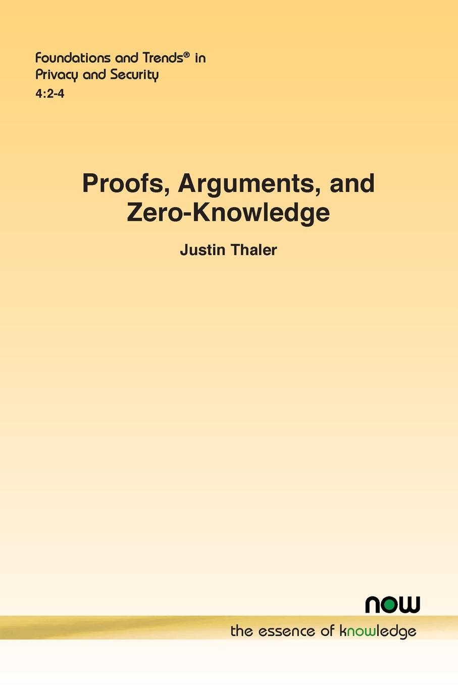 Cover: 9781638281245 | Proofs, Arguments, and Zero-Knowledge | Justin Thaler | Taschenbuch