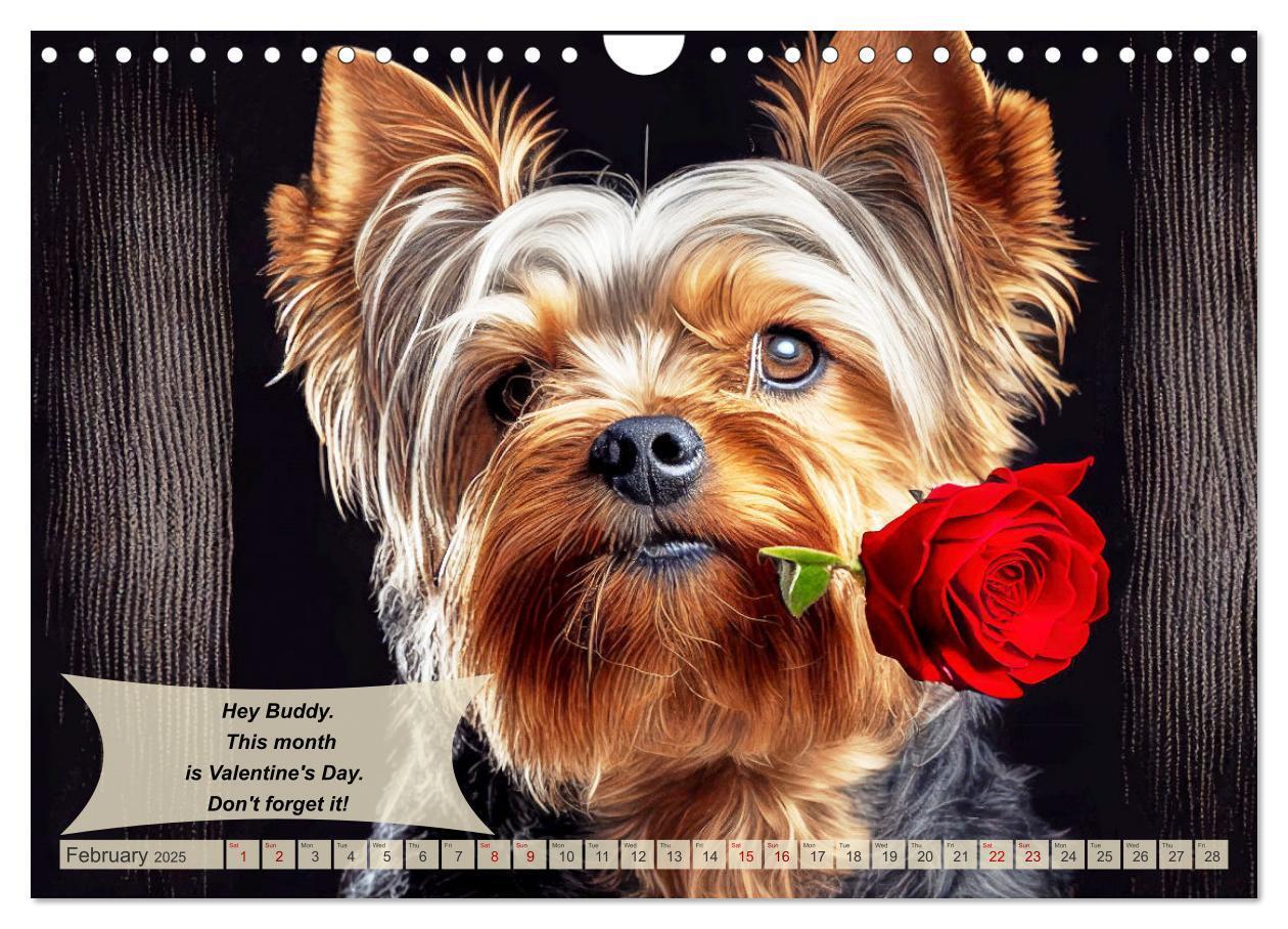 Bild: 9781325986002 | Great fun for Yorkshire Terrier lovers (Wall Calendar 2025 DIN A4...