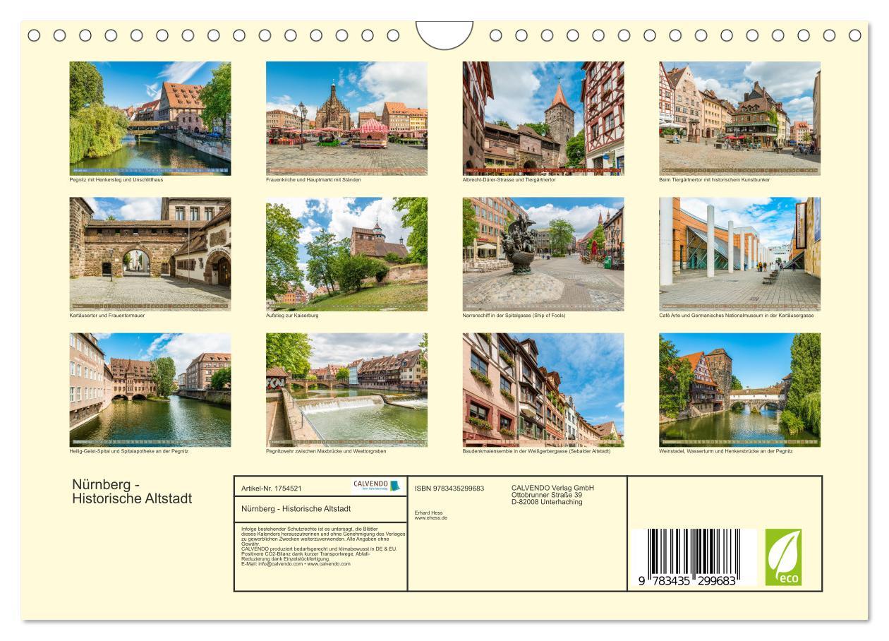 Bild: 9783435299683 | Nürnberg - Historische Altstadt (Wandkalender 2025 DIN A4 quer),...