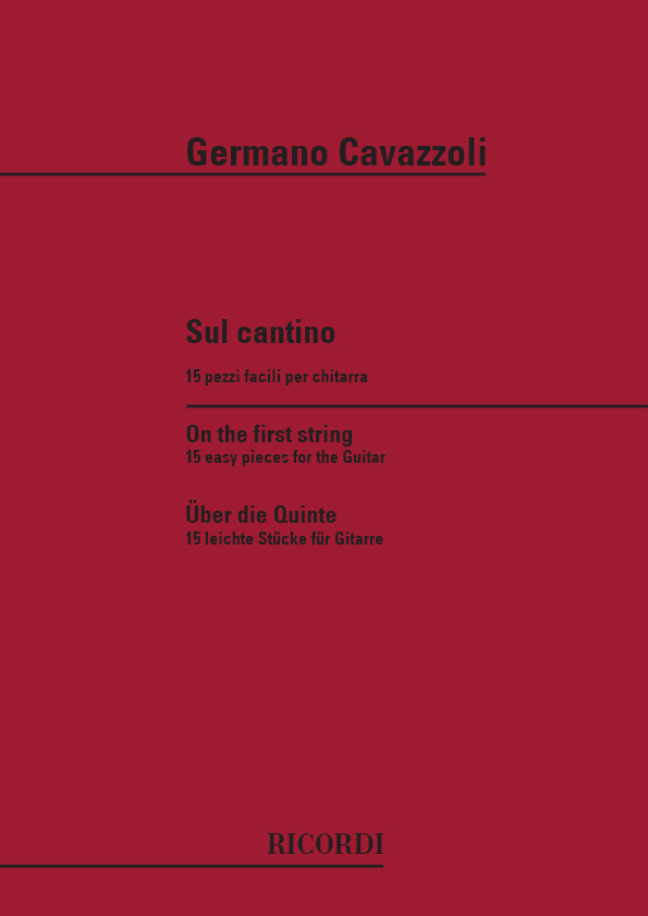 Cover: 9790041325323 | Sul Cantino | Germano Cavazzoli | Partitur | Ricordi