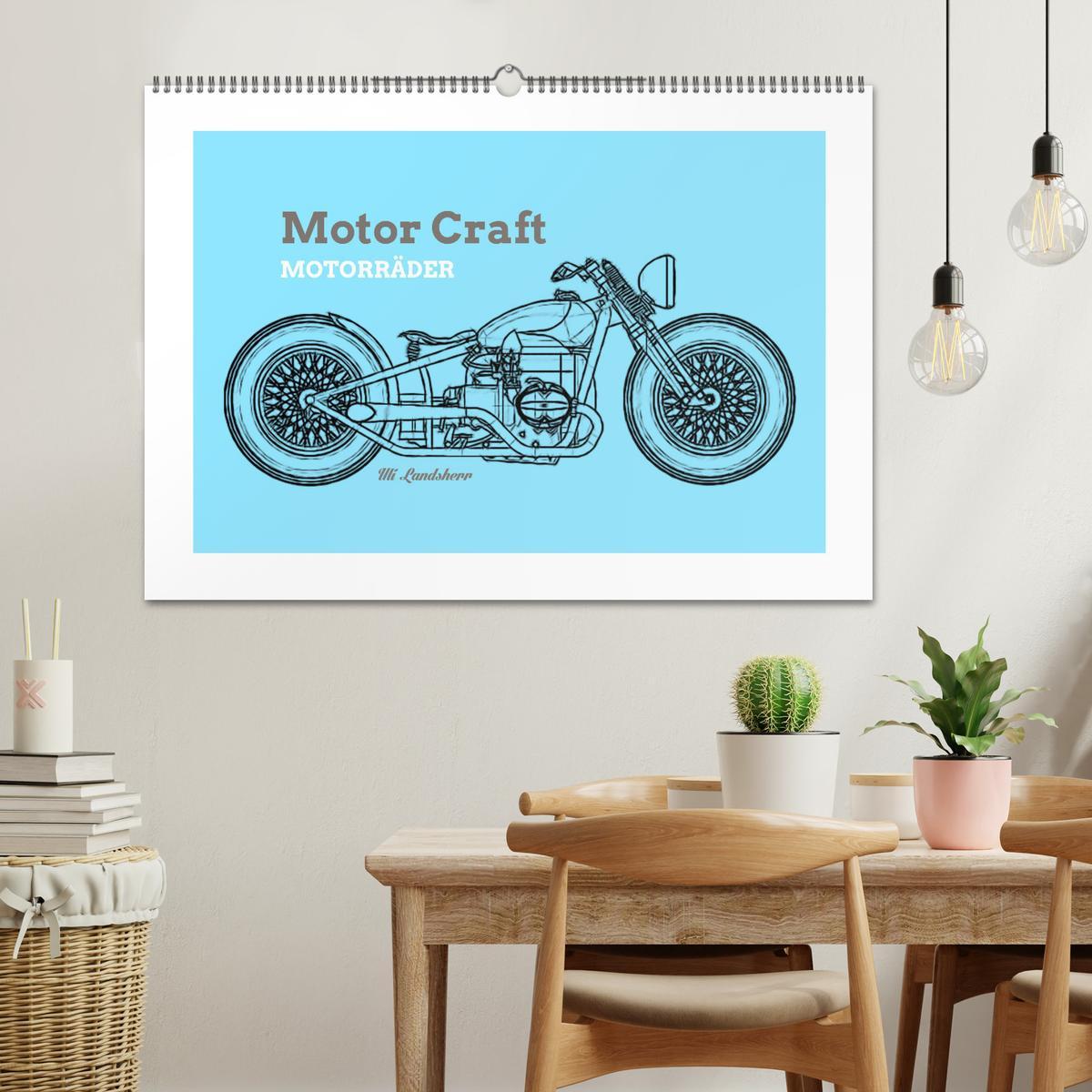 Bild: 9783435359837 | Motor Craft Motorräder (Wandkalender 2025 DIN A2 quer), CALVENDO...