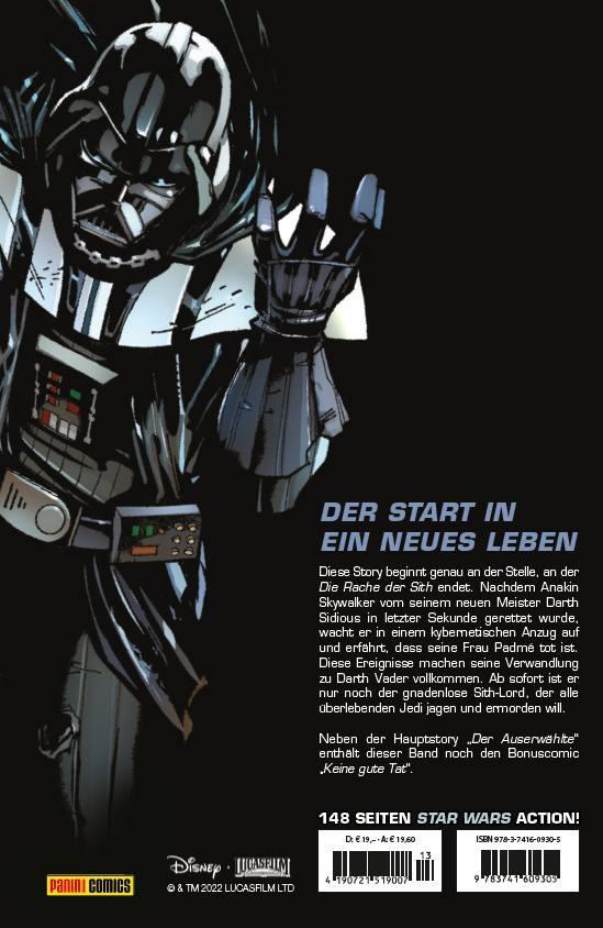 Rückseite: 9783741609305 | Star Wars Comics - Darth Vader (Ein Comicabenteuer): Der Auserwählte