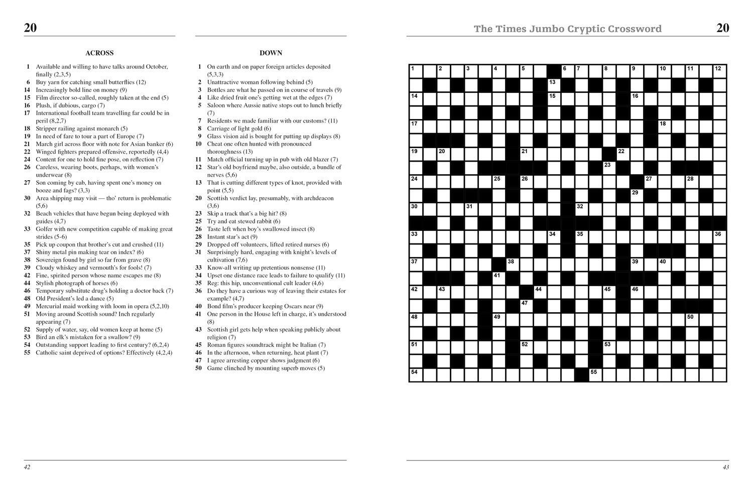 Bild: 9780008470074 | The Times Jumbo Cryptic Crossword Book 20 | Games (u. a.) | Buch