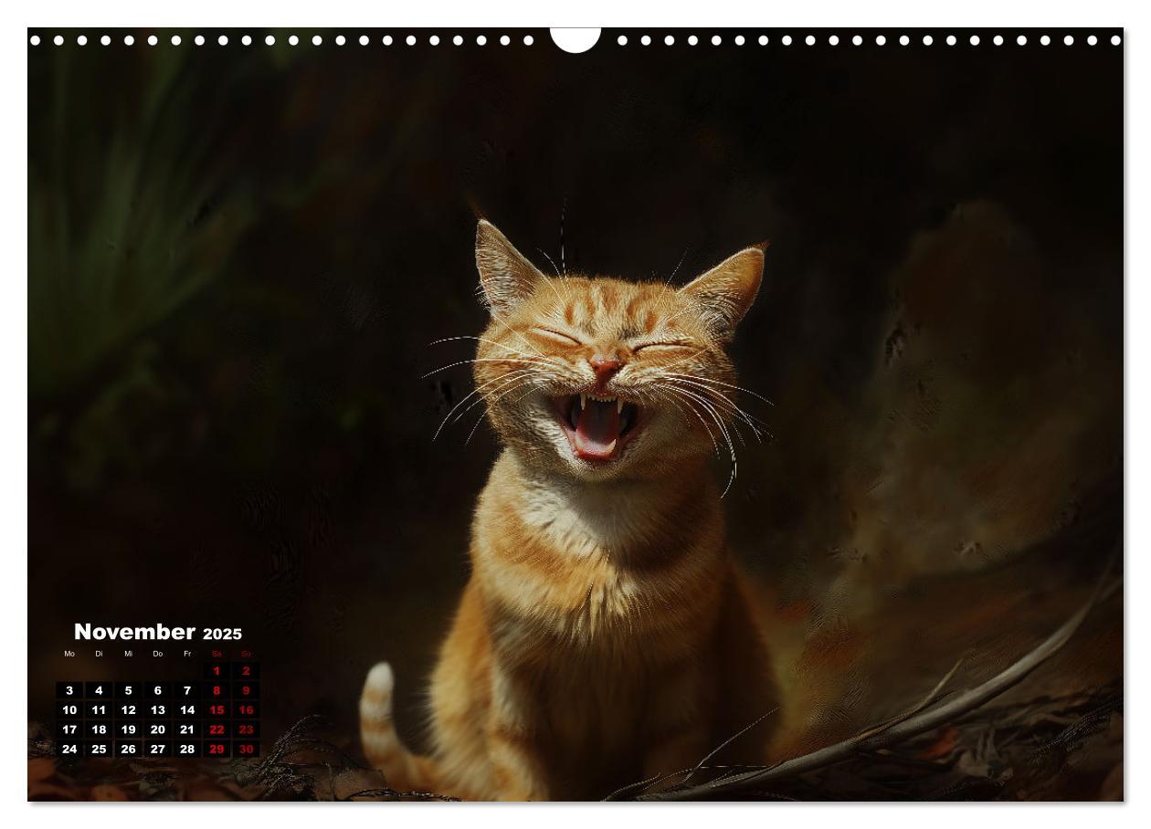 Bild: 9783457202005 | Auch Katzen lachen gern (Wandkalender 2025 DIN A3 quer), CALVENDO...