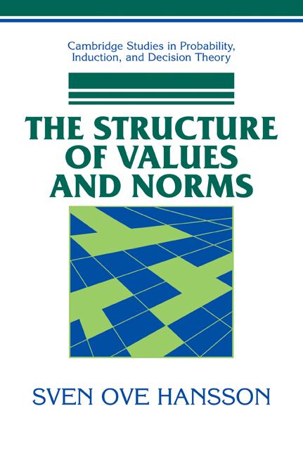 Cover: 9780521037235 | The Structure of Values and Norms | Sven Ove Hansson | Taschenbuch