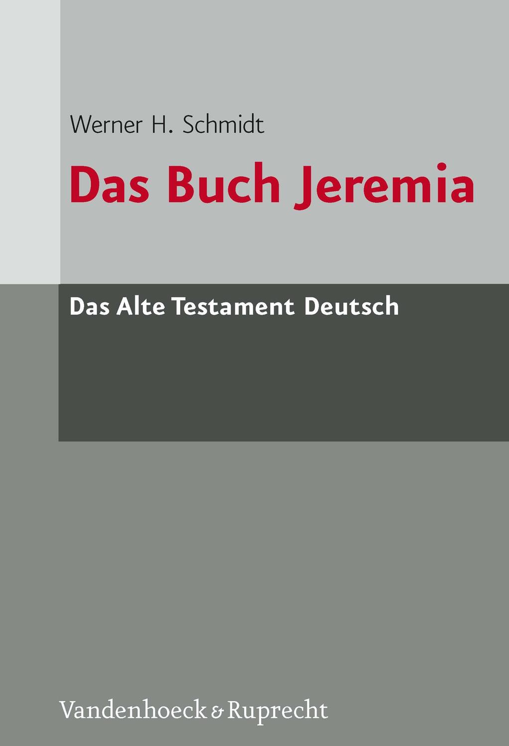 Cover: 9783525512074 | Das Buch Jeremia 2 Bände | Paketangebot: ATD Band 20 + 21 | Schmidt