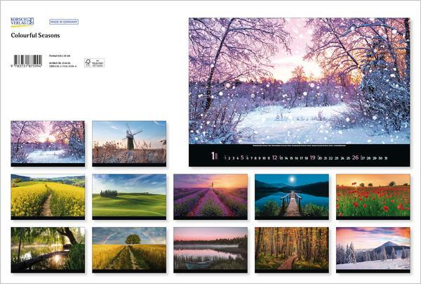 Bild: 9783731875994 | Colourful Seasons 2025 | Verlag Korsch | Kalender | 14 S. | Deutsch