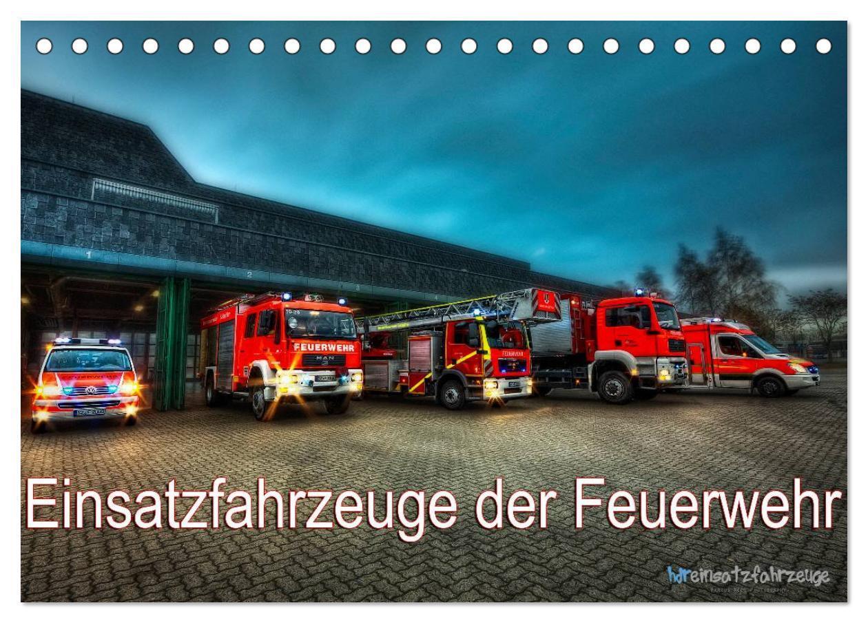 Cover: 9783435635139 | Einsatzfahrzeuge der Feuerwehr (Tischkalender 2025 DIN A5 quer),...