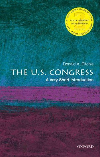 Cover: 9780190280147 | The U.S. Congress | A Very Short Introduction | Donald A Ritchie