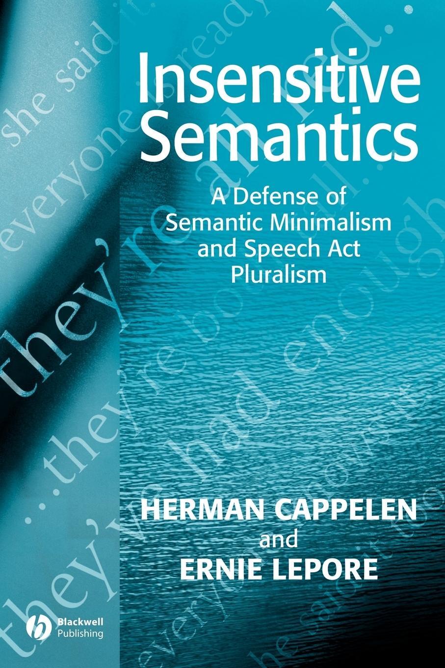 Cover: 9781405126755 | Insensitive Semantics | Cappelen (u. a.) | Taschenbuch | Paperback