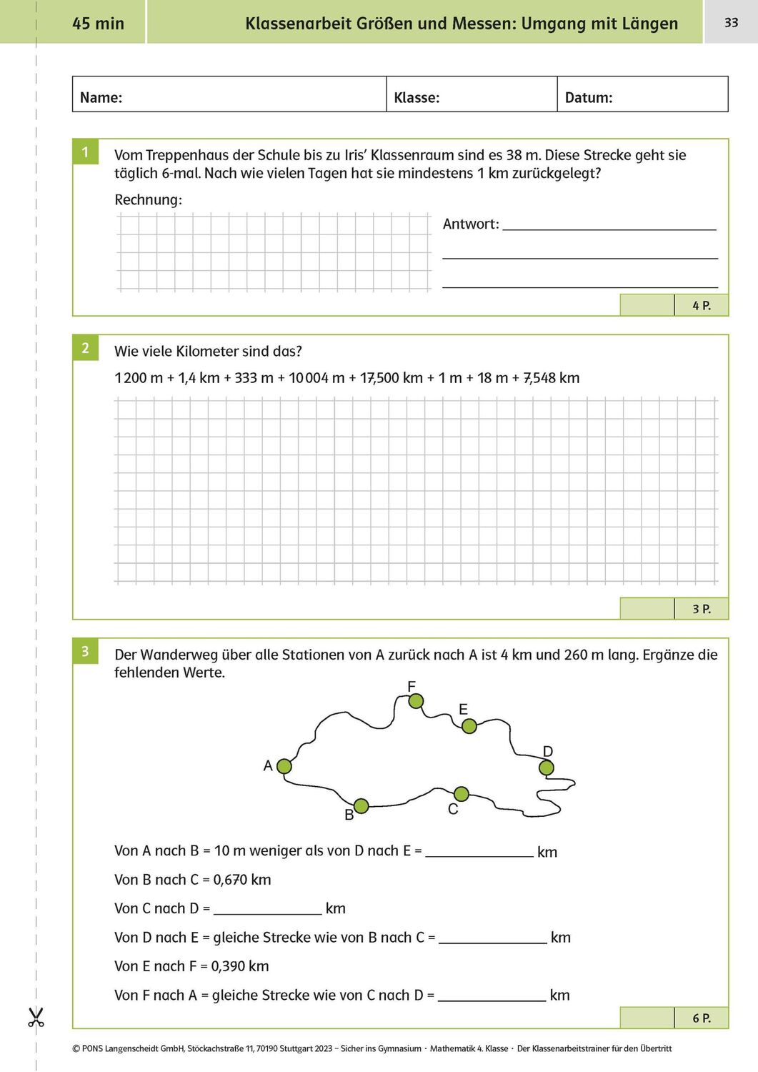 Bild: 9783129258767 | Klett Sicher ins Gymnasium: Klassenarbeitstrainer für den Übertritt...