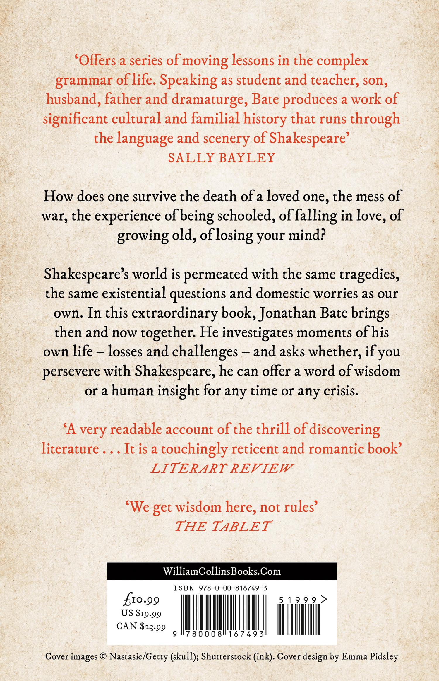 Rückseite: 9780008167493 | Mad about Shakespeare | Life Lessons from the Bard | Jonathan Bate