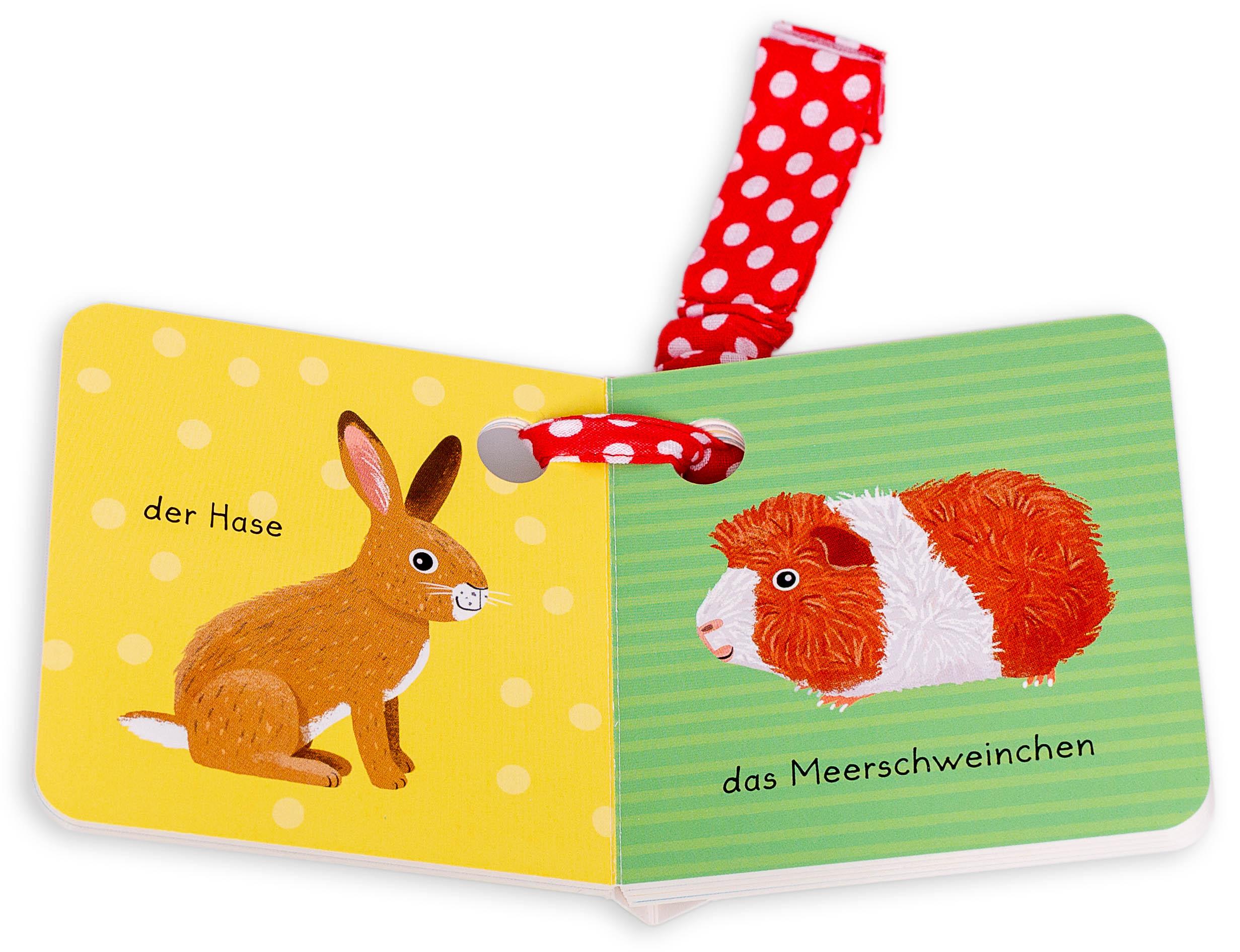 Bild: 9783401719825 | Mein liebstes Buggybuch. Allererste Tiere | Buggybuch mit Stoffband