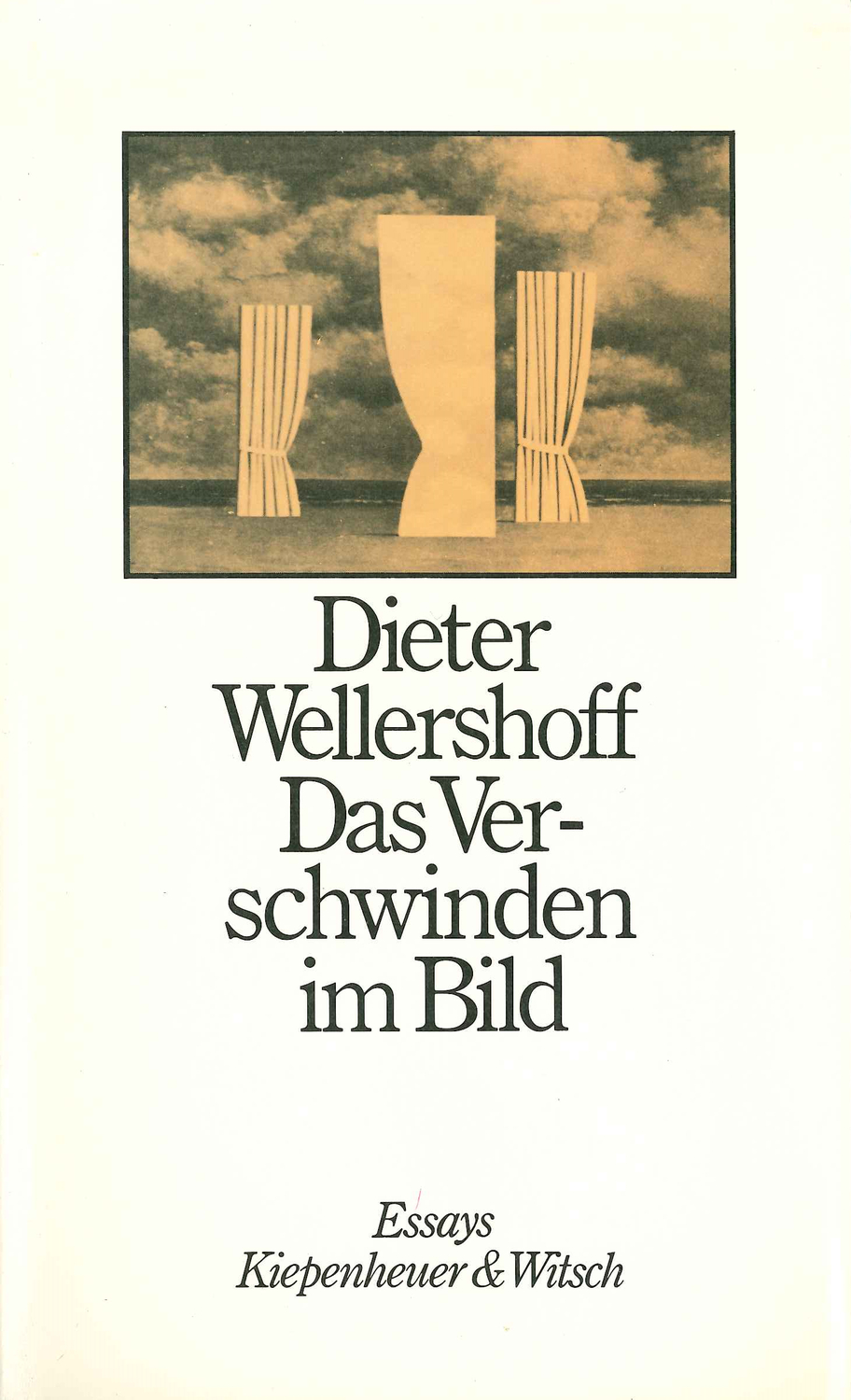Cover: 9783462014051 | Das Verschwinden im Bild | Dieter Wellershoff | Buch | 285 S. | 1980