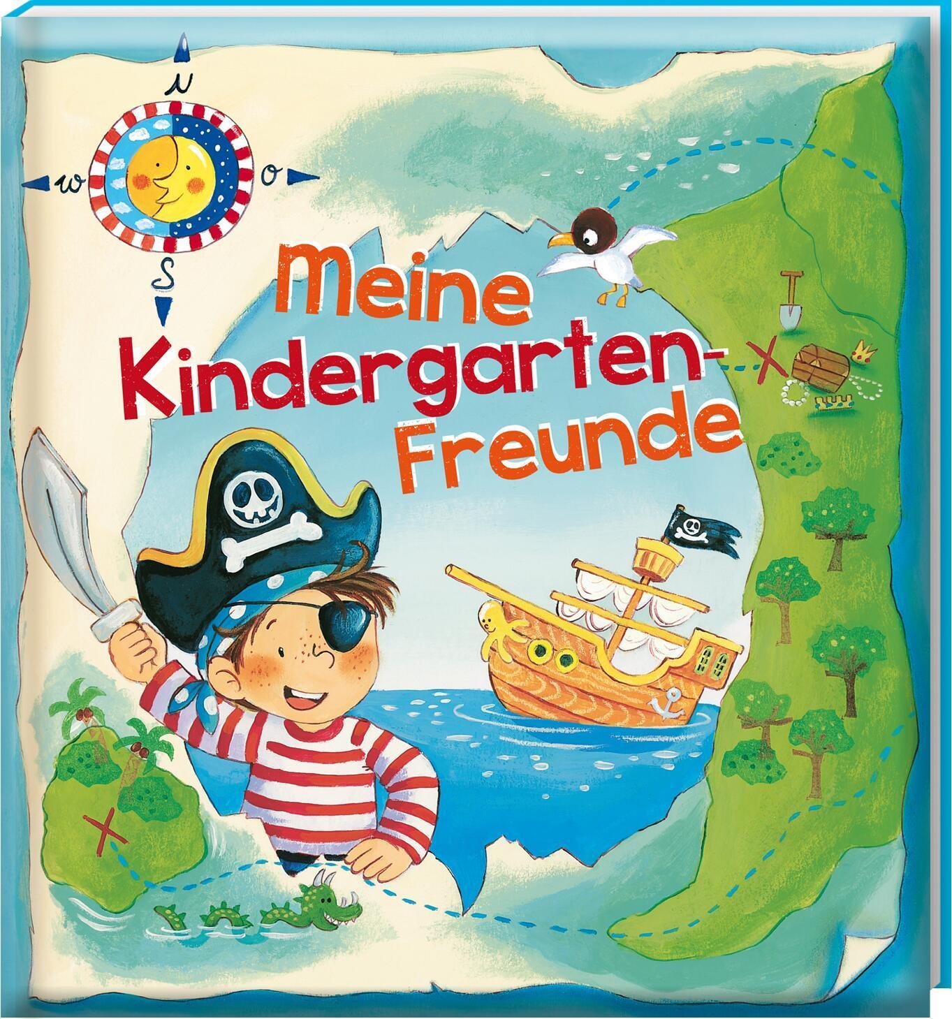 Cover: 4014489107514 | Meine Kindergarten-Freunde (Pirat) | Buch | Hardcover wattiert | 64 S.