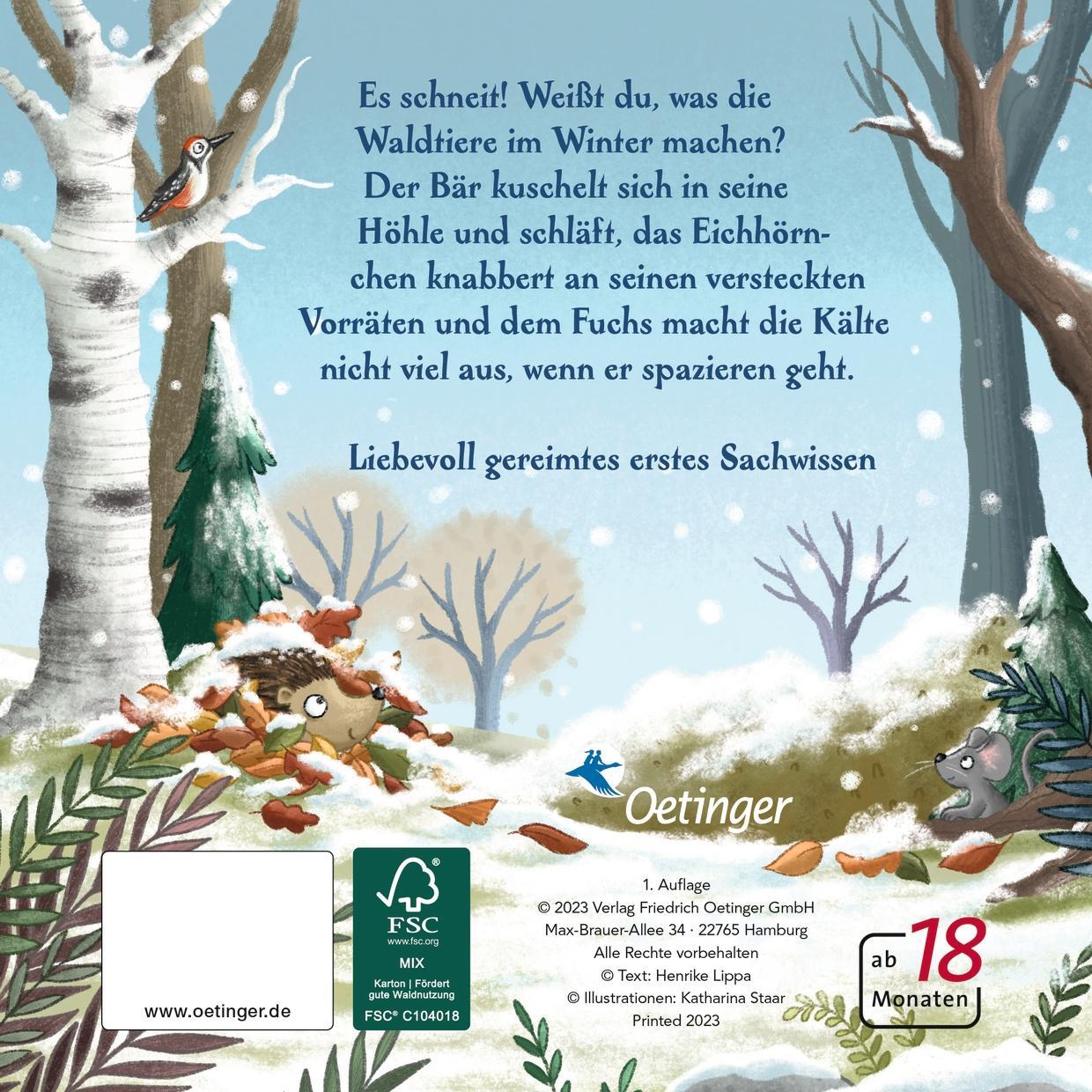 Rückseite: 9783751203203 | Es wird Winter hier im Wald | Henrike Lippa | Buch | PAPPE | 16 S.