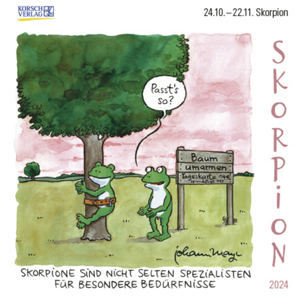 Cover: 9783731870326 | Skorpion Mini 2024 | Korsch Verlag | Kalender | 13 S. | Deutsch | 2024