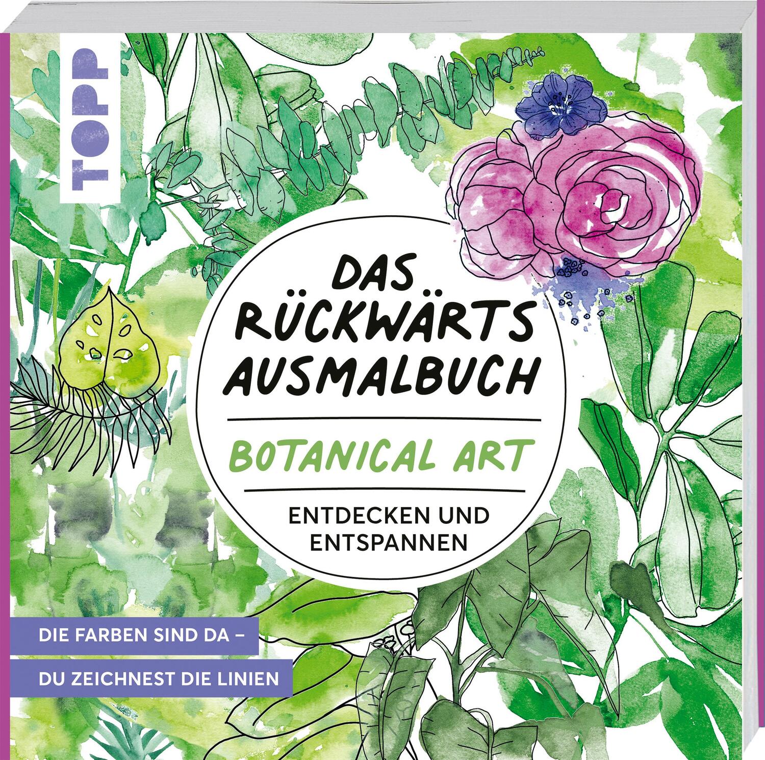 Cover: 9783735880536 | Das Rückwärts-Ausmalbuch Botanical Art | Heinke Nied | Taschenbuch