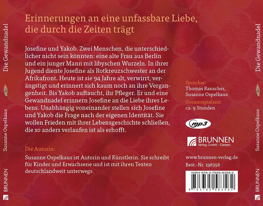 Rückseite: 9783765583582 | Die Gewandnadel | Susanne Ospelkaus | Audio-CD | 9 Std. | Deutsch