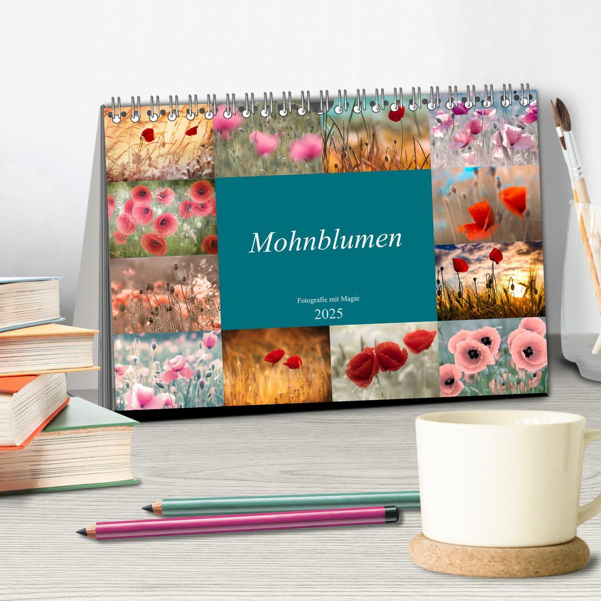 Bild: 9783435286867 | Mohnblumen - Fotografie mit Magie (Tischkalender 2025 DIN A5 quer),...